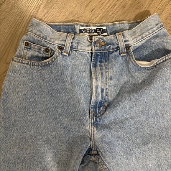 Vtg 80’s Gap Denim Slim Fit High Rise Jeans Sz 4 Ankle Light Wash 90s Retro - Picture 9 of 11